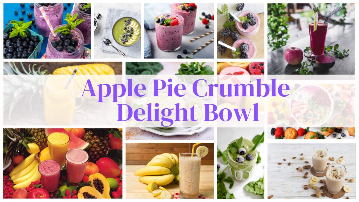 Apple Pie Crumble Delight Bowl