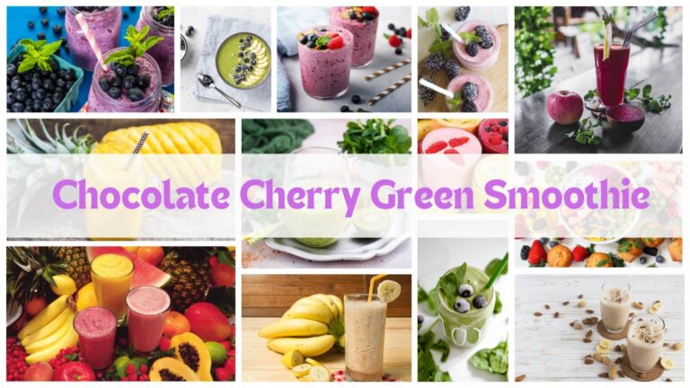 Chocolate Cherry Green Smoothie