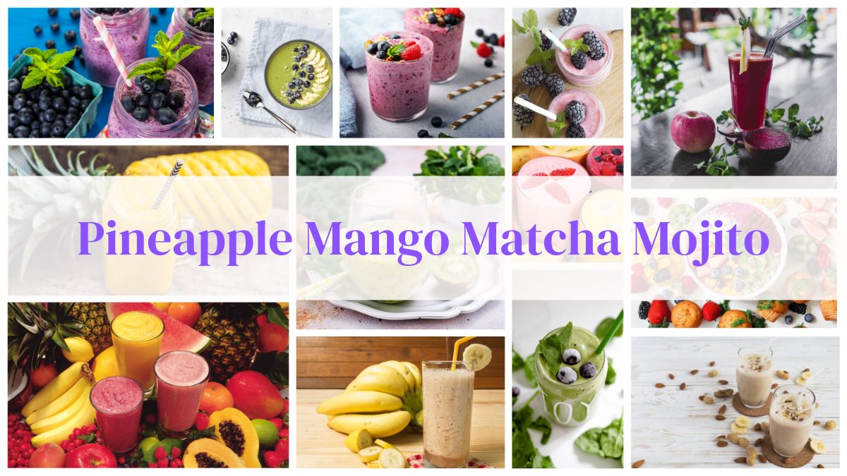 Matcha Mango Pineapple Smoothie