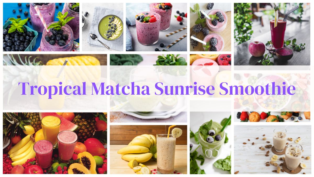 Tropical Matcha Sunrise Smoothie