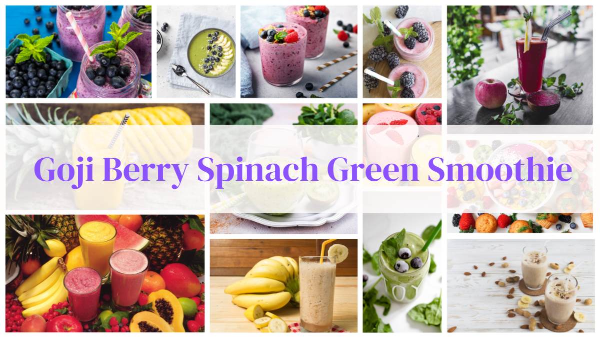Goji Berry Spinach Green Smoothie