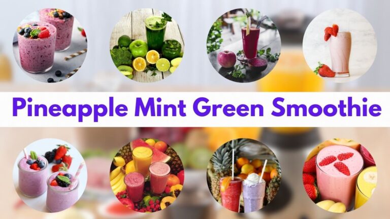 Make a Pineapple Mint Green Smoothie