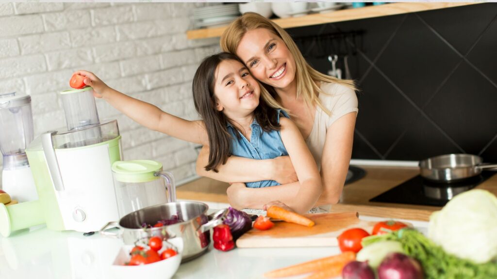 Mother and Daughter in the Kitchen