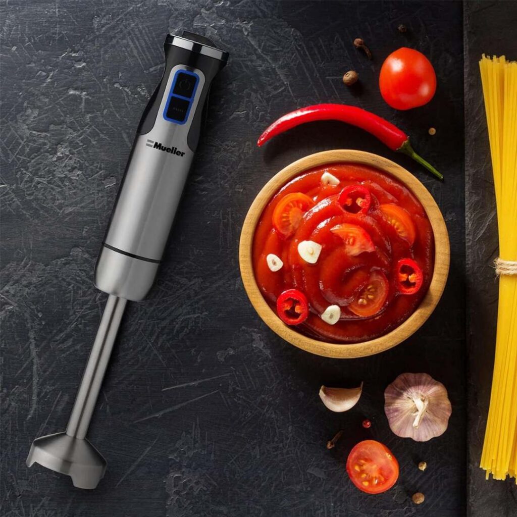 Soup with Blend with Mueller Living Hand Blender