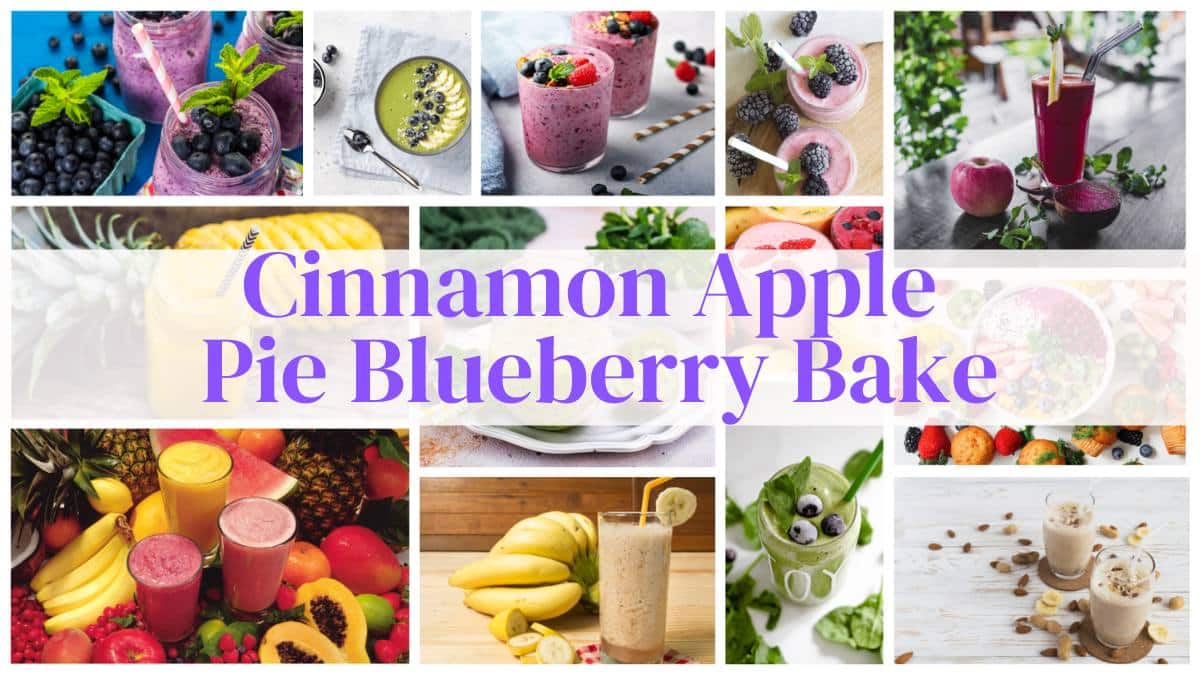 Cinnamon Apple Pie Blueberry Bake