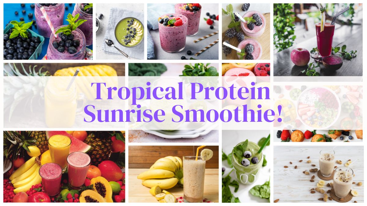 Tropical Protein Sunrise Smoothie
